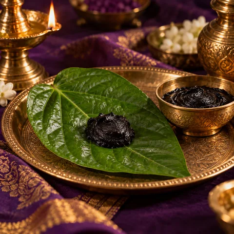 Traditional Anjanam divination illustration Traditional Anjanam divination illustration